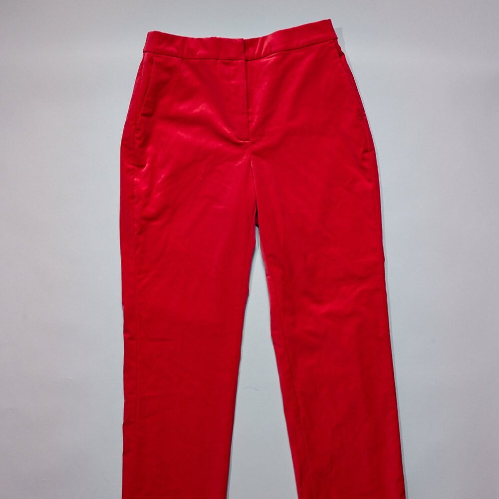 J CREW STRAIGHT-LEG STRETCH COTTON VELVET PANT